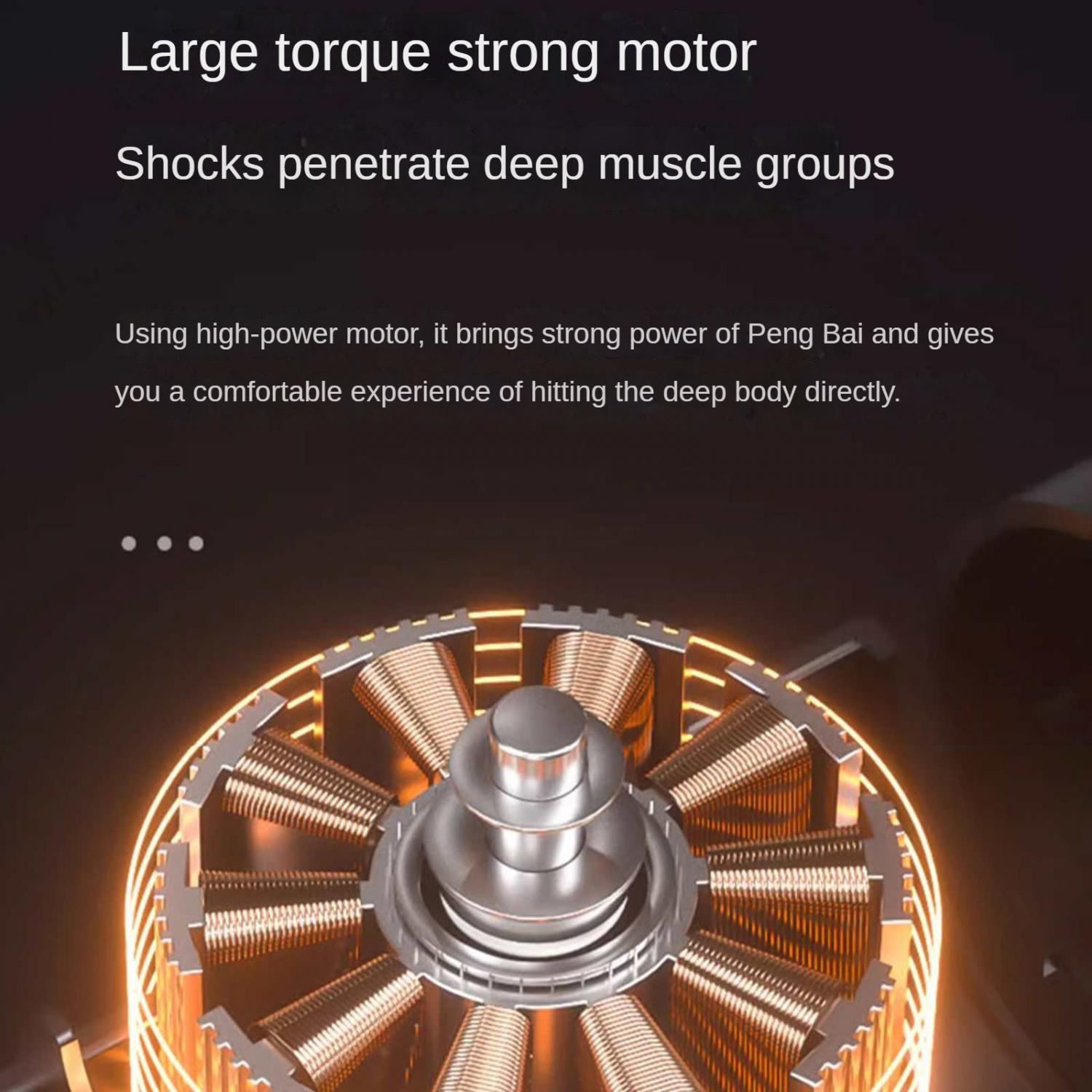 Ein starker Motor mit großem Drehmoment und kupfernen Spulen.