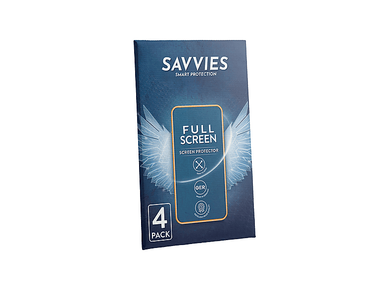 Savvies 4x Savvies Flex Full-Cover Schutzfolie Für Samsung Galaxy Z Flip 5 Full Screen 3d Curved Transparent Savvies