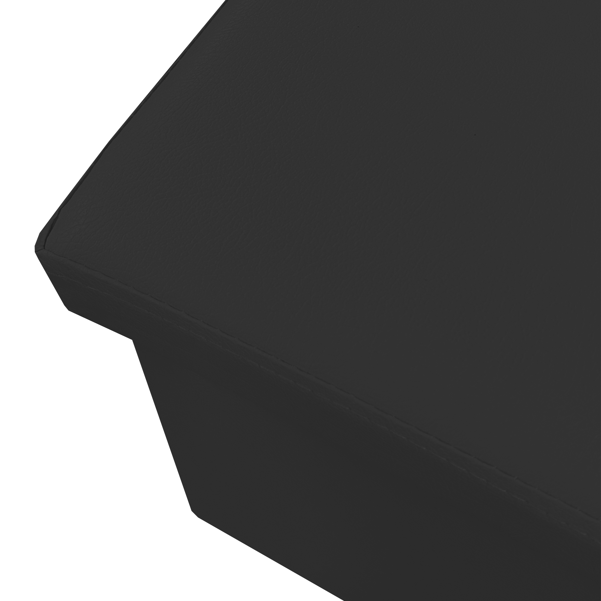 Un objeto rectangular negro con una superficie texturizada.