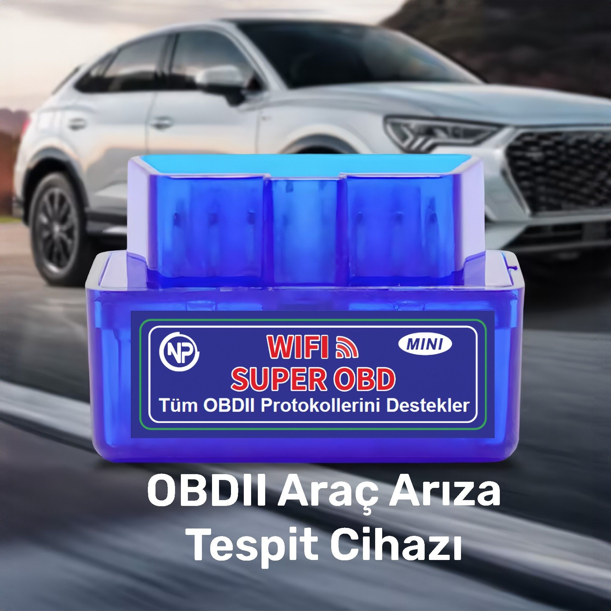 MDRTピンバッヂ 箱無し NPO NPC12 Türkçe OBDII EOBD+CAN Modlu Araç Arıza Tespit Cihazı