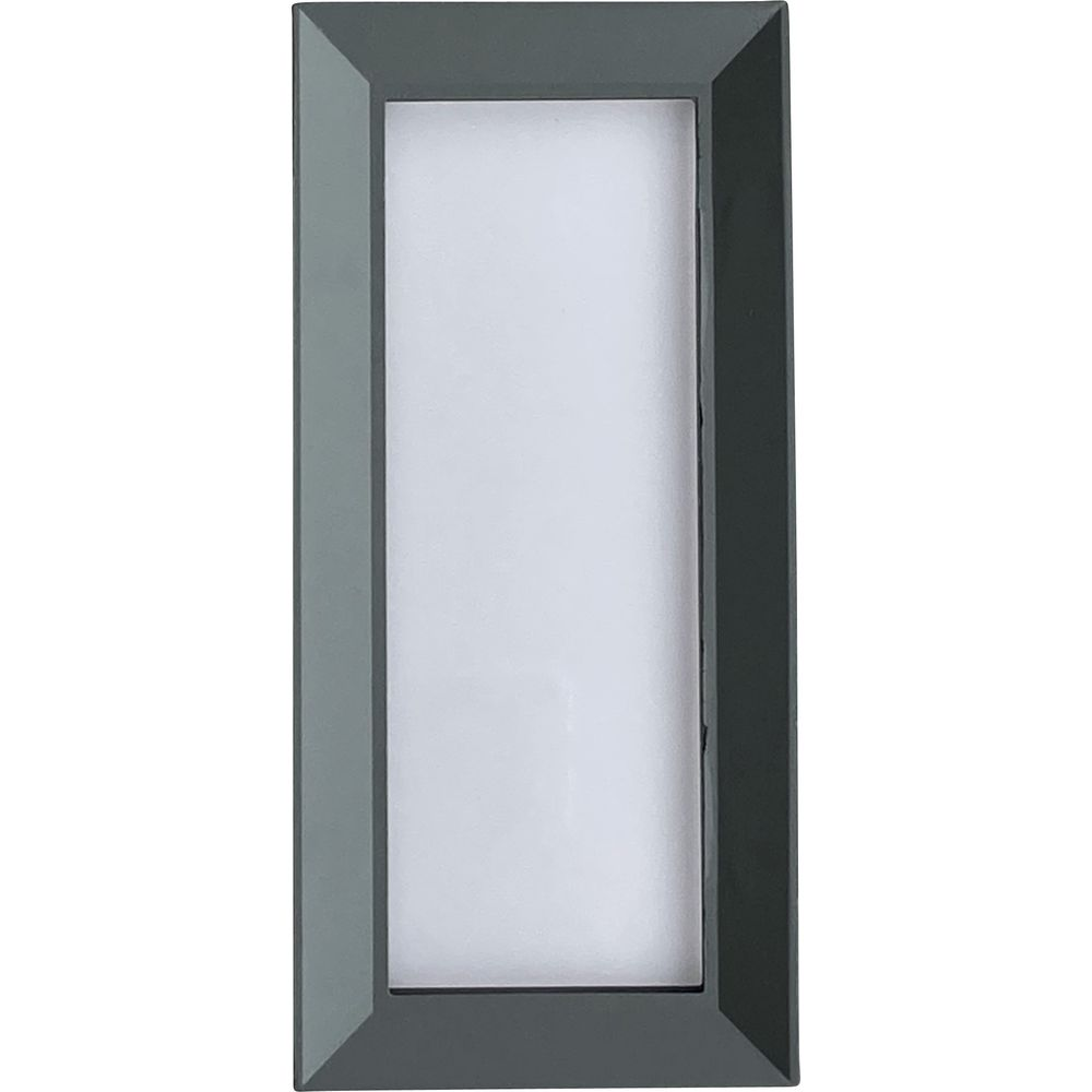 Un cadre rectangulaire gris entoure un champ blanc.