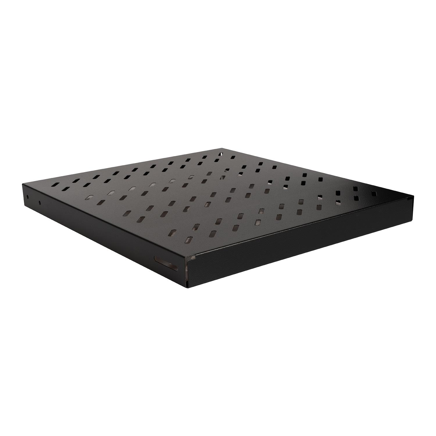 LANDE 19” Sabit Rack Raf – 800 mm Derinlikte Kabinetler İçin Sabit Rack Raf Siyah