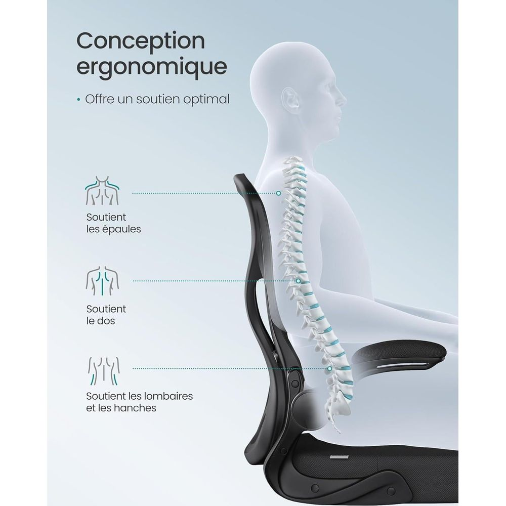 Ergonomisches Design: Bietet optimalen Halt für Schultern, Rücken und Lendenwirbel.