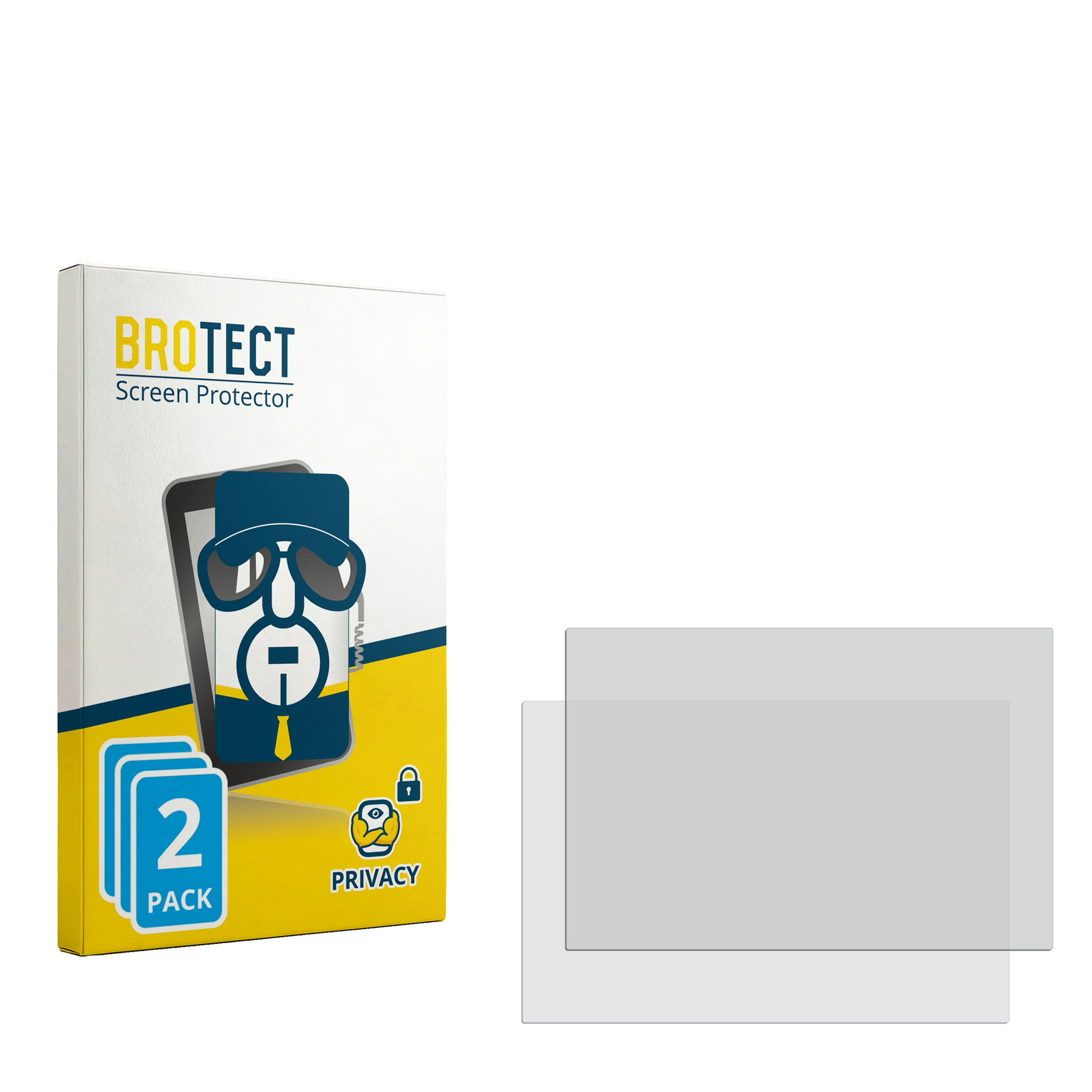 BROTECT Verpackung mit 2 Sichtschutz-Displayschutzfolien.