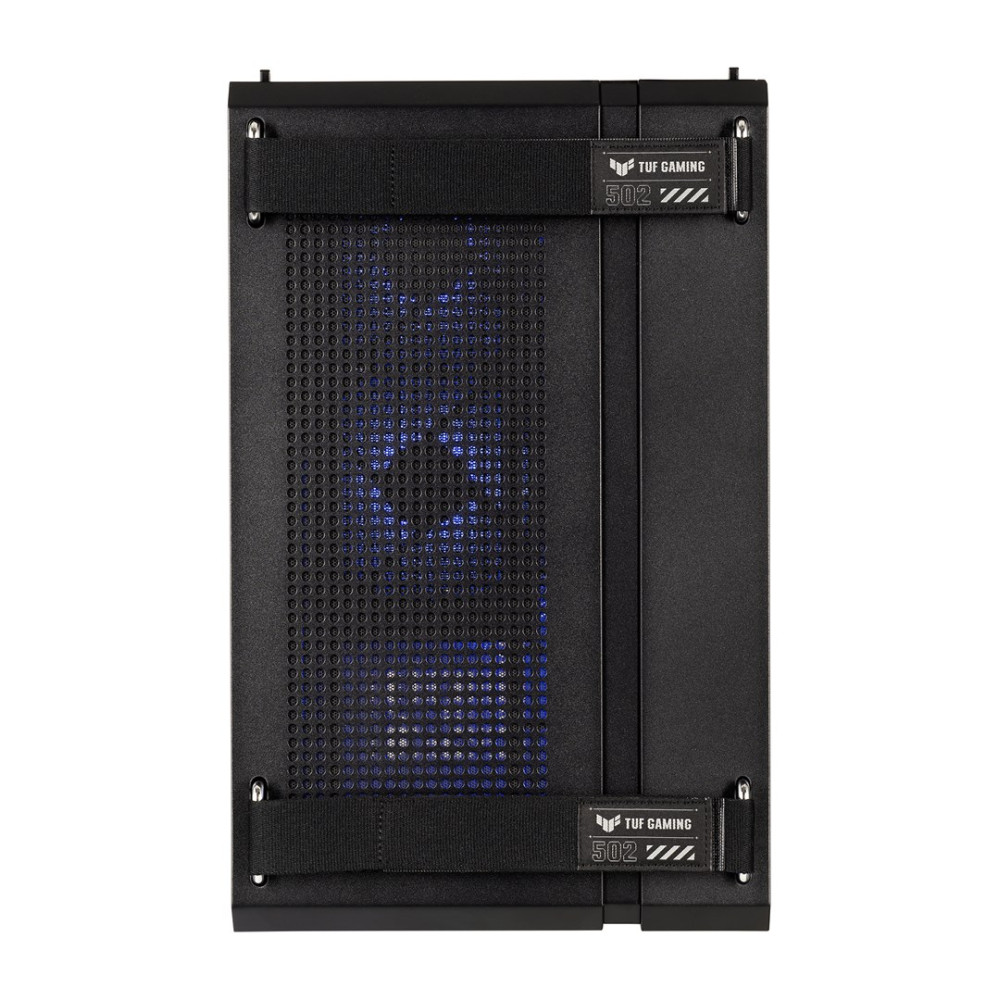 Case per computer nero con ventole e logo TUF GAMING 502.