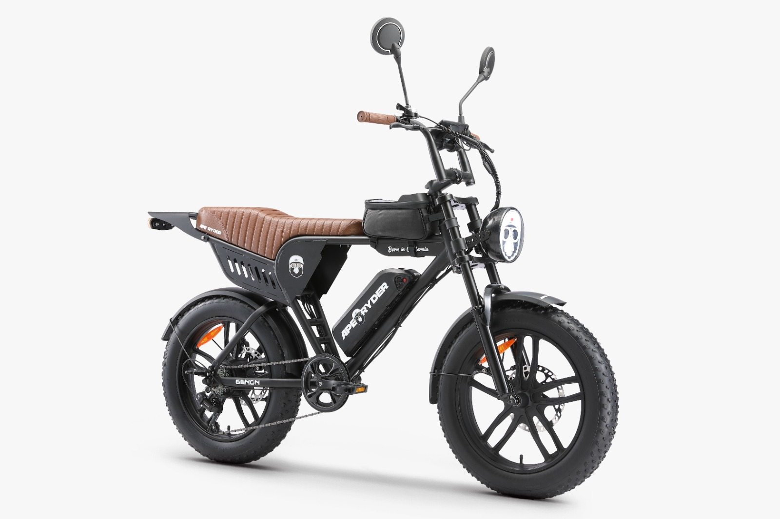 APE RYDER Genon Ultra 750 W Elektrikli Bisiklet Ayna Çanta El Gazı Hediyeli