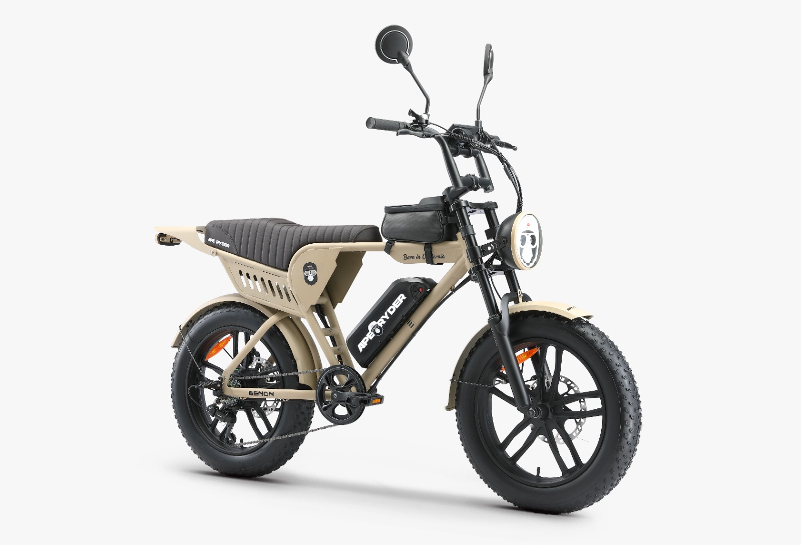 APE RYDER Genon Ultra 750 W Elektrikli Bisiklet Ayna Çanta El Gazı Hediyeli