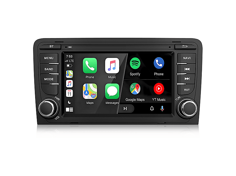 SMORGR Audi A3 S3 RS3 2003-2012 128GB CARPLAY Autoradio, FM, Bluetooth ...