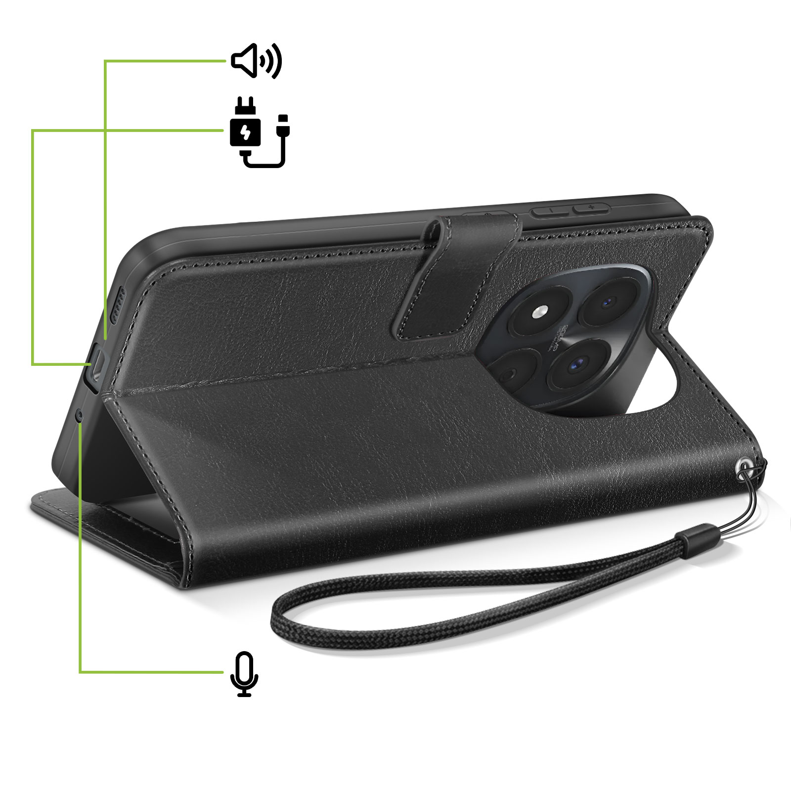 Cadorabo Custodia Libro per Samsung Galaxy NOTE 3 NEO in GRIGIO CHIARO MARRONE - con Vani di Carte, Funzione Stand e Chiusura Magnetica - Portafoglio Cover Case Wallet Book Etui Protezione