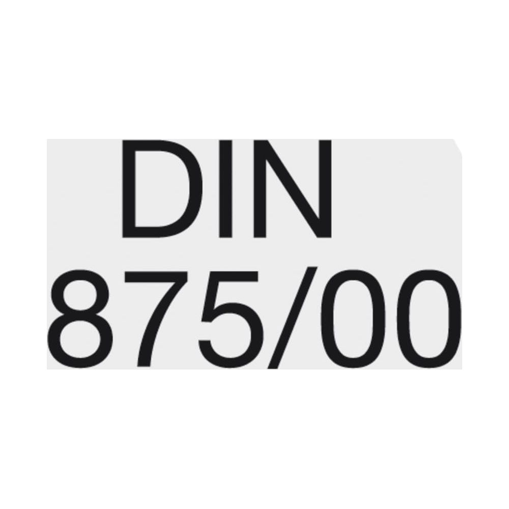 Schwarzer Text 'DIN 875/00' auf weißem Hintergrund.