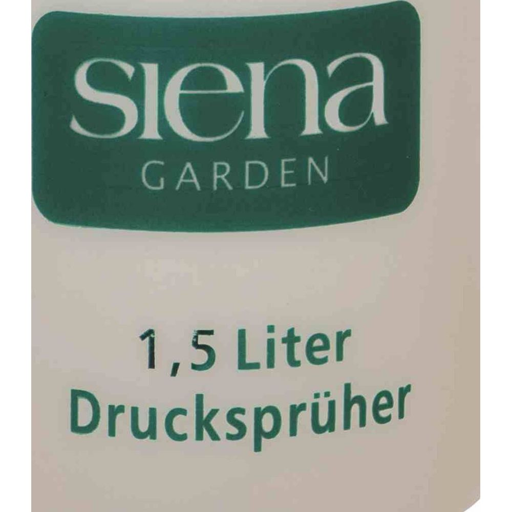 Siena Garden 1,5 Liter Drucksprüher auf weißem Hintergrund.