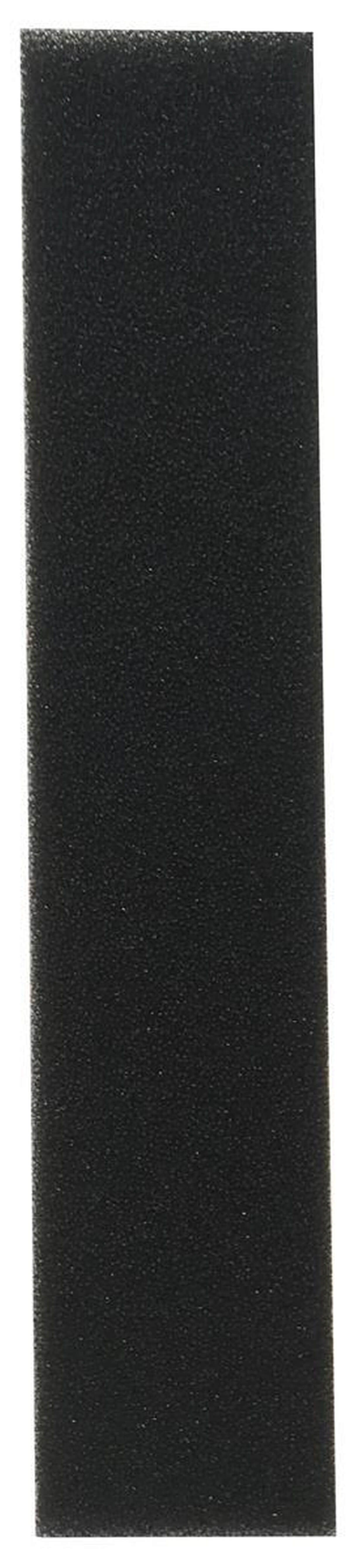Schwarzes Schaumstoff Rechteck mit feiner Textur