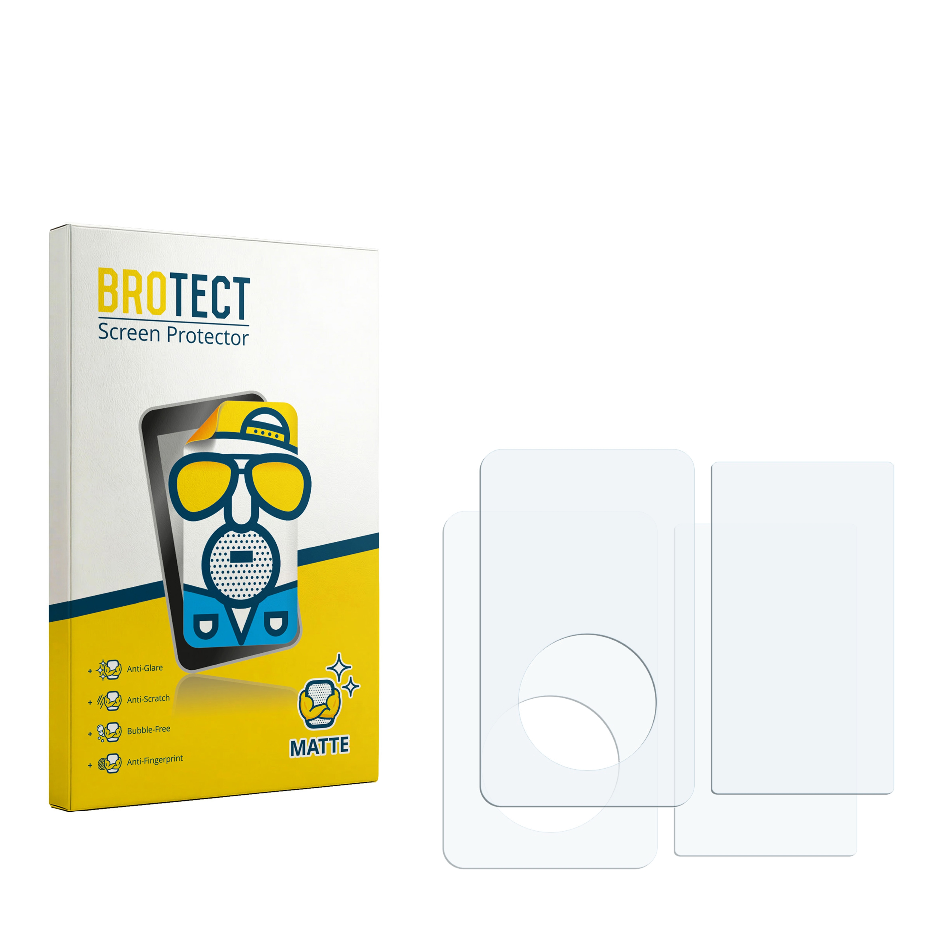BROTECT Matte Displayschutzfolie Verpackung mit 3 Displayschutzfolien.