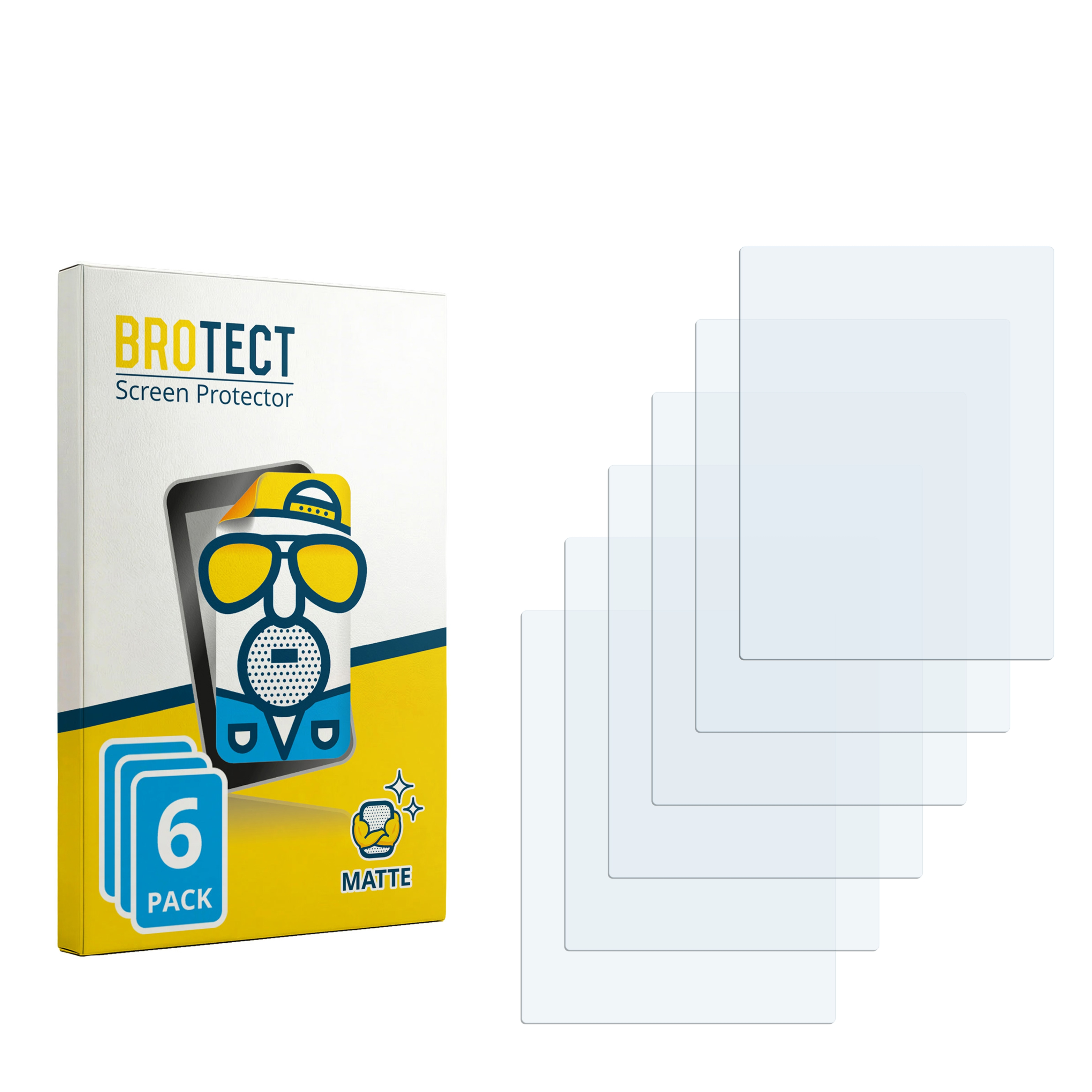 Verpackung für BROTECT Displayschutzfolien, 6 Stück, matt.