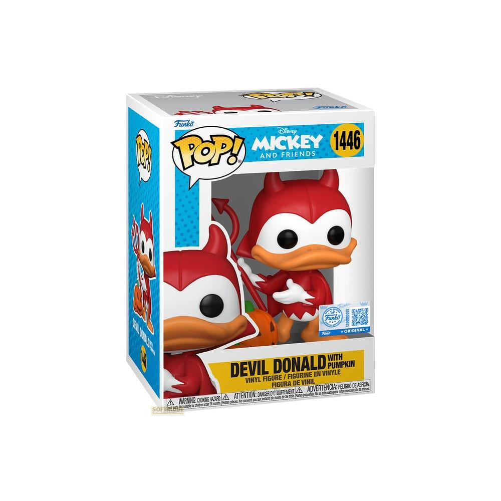 Figura de vinilo Funko Pop! Diablo Donald con Calabaza, serie Disney.