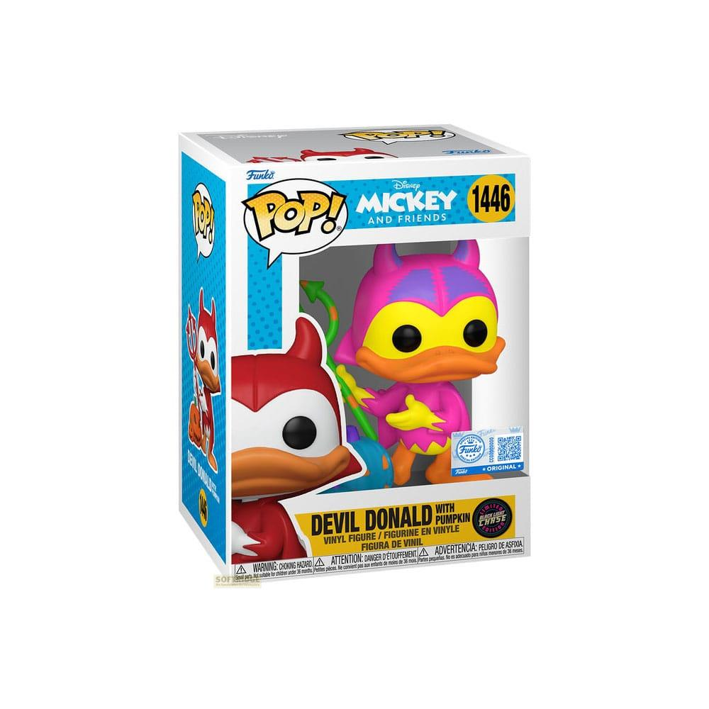 Figura Funko Pop! de Diablo Donald con diseño de calabaza en caja.