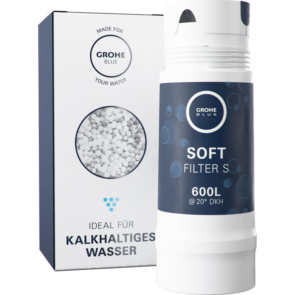 Ein Grohe Blue Soft Filter S für kalkhaltiges Wasser, 600L.