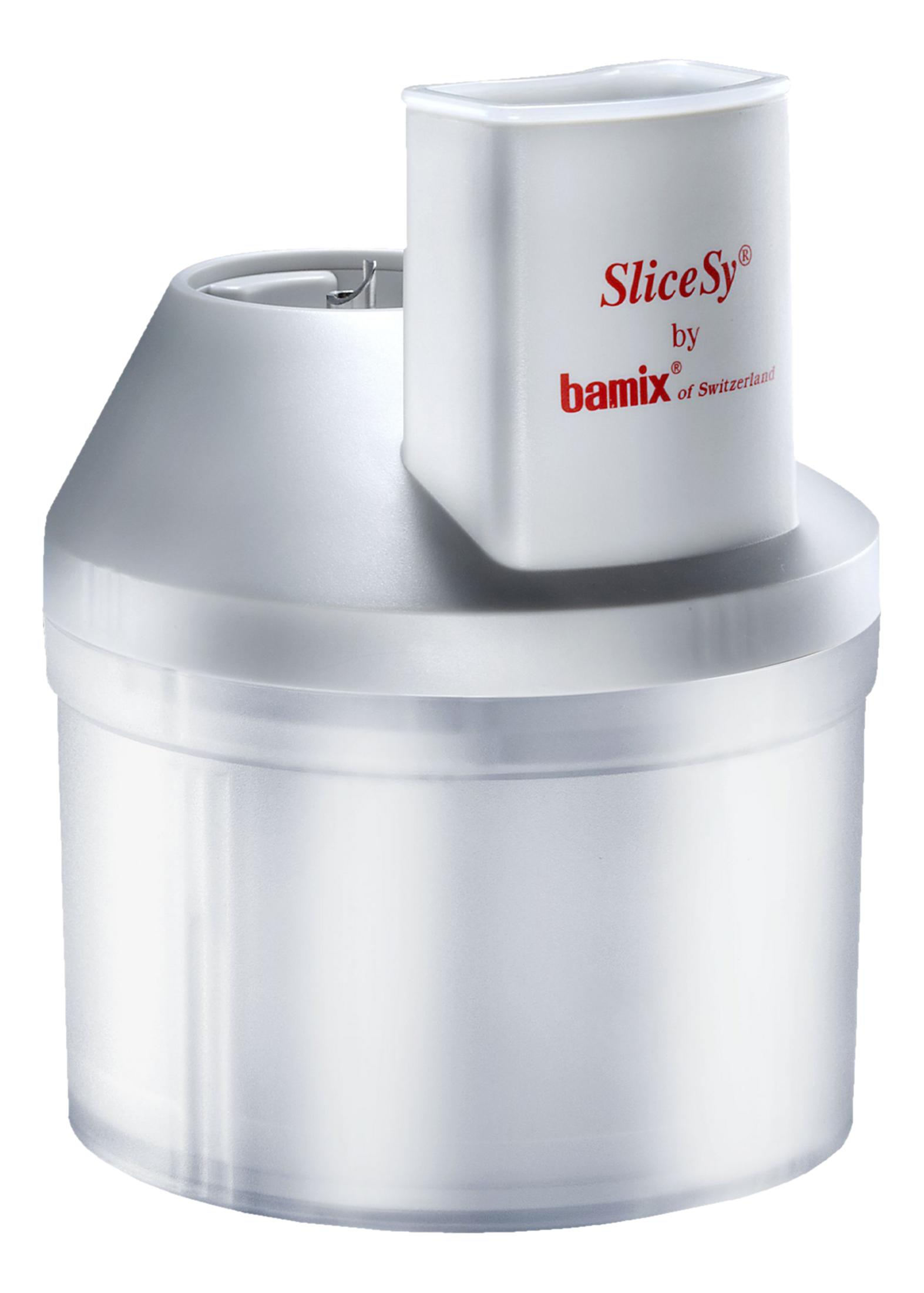 Un accessoire blanc SliceSy par Bamix de Suisse.