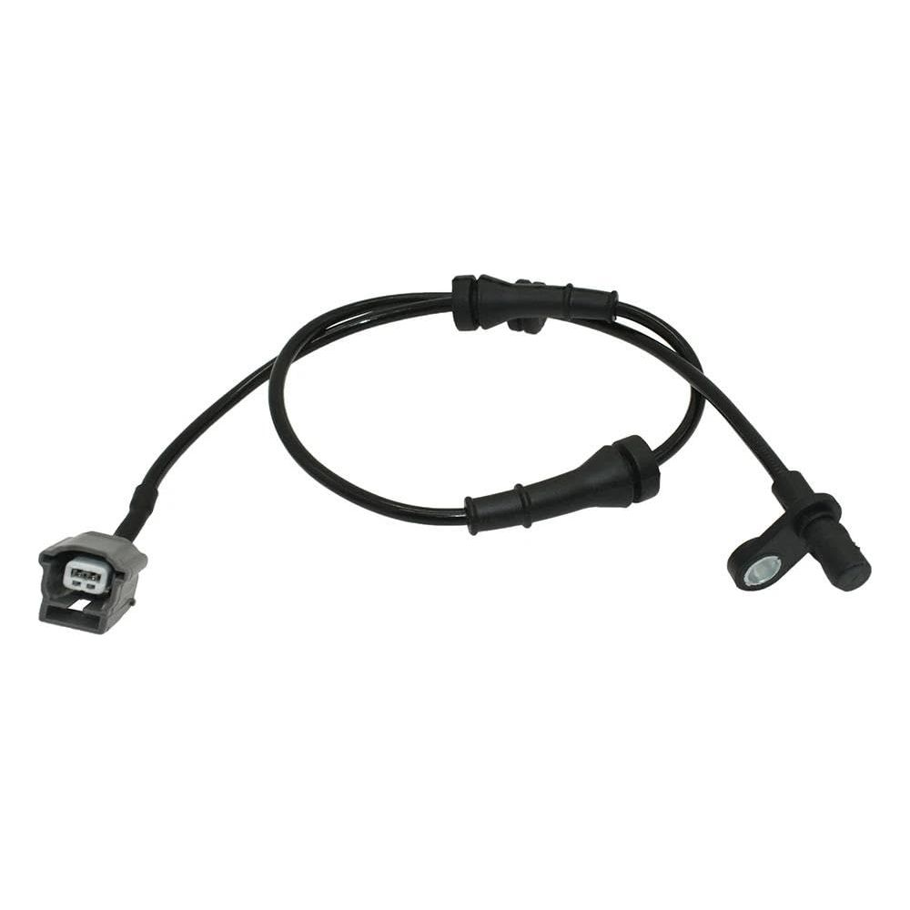 Un sensore ABS nero con cavo e connettore.