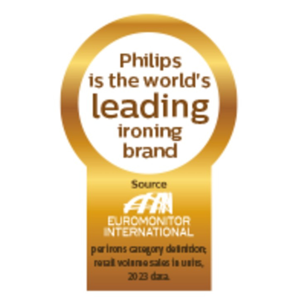 Philips è il marchio leader mondiale per la stiratura, Fonte: Euromonitor International.