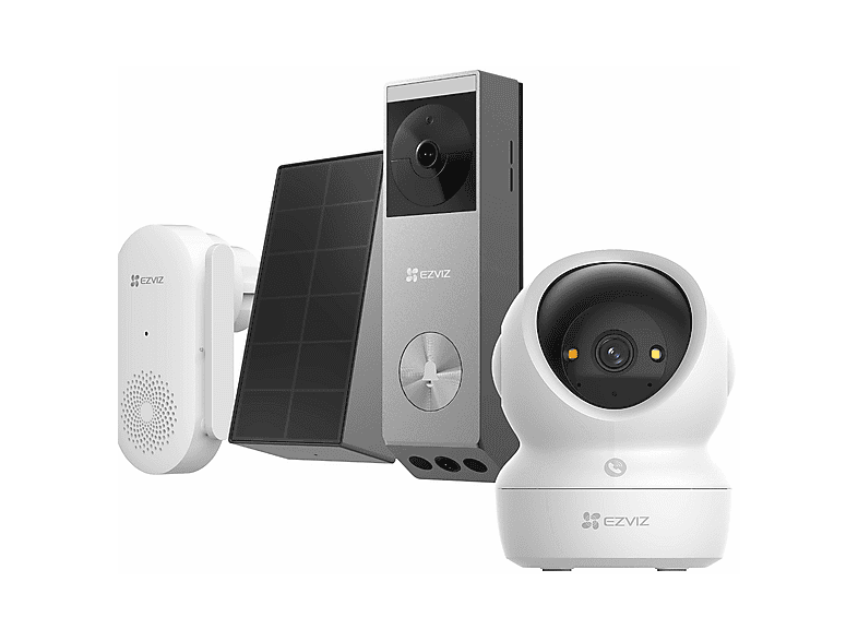 EZVIZ EP3x Pro + H6c Pro 4K + Zonnepaneel | 4K Ultra HD - Draadloos ...