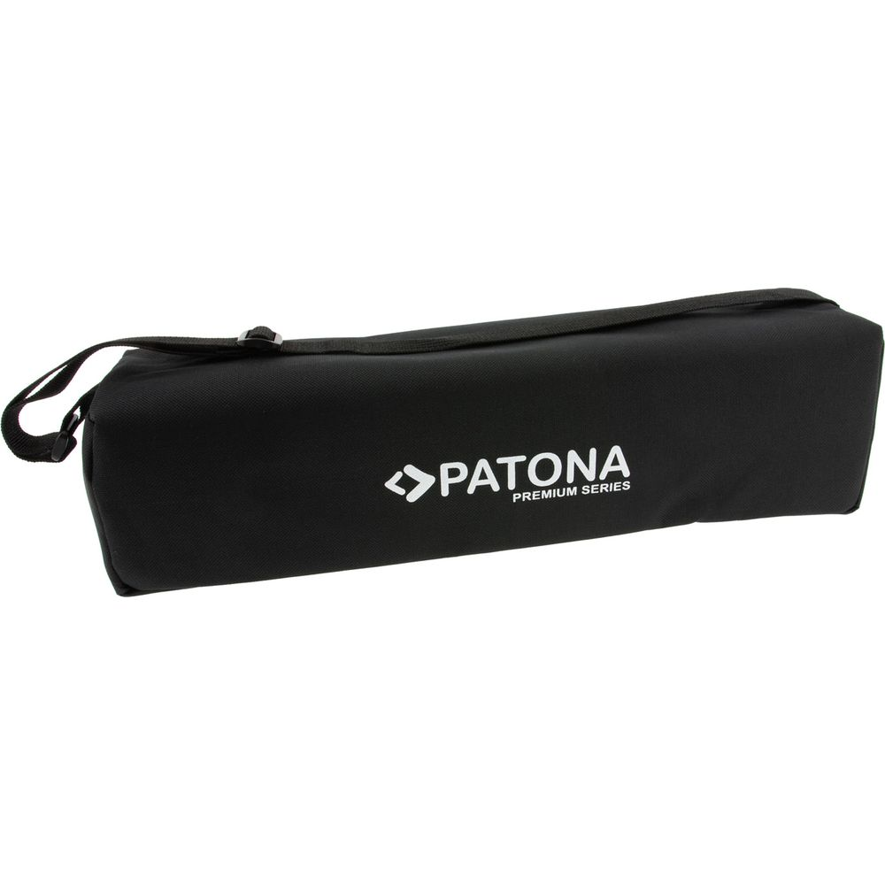 Sac en tissu noir avec logo blanc PATONA et texte "PREMIUM SERIES".