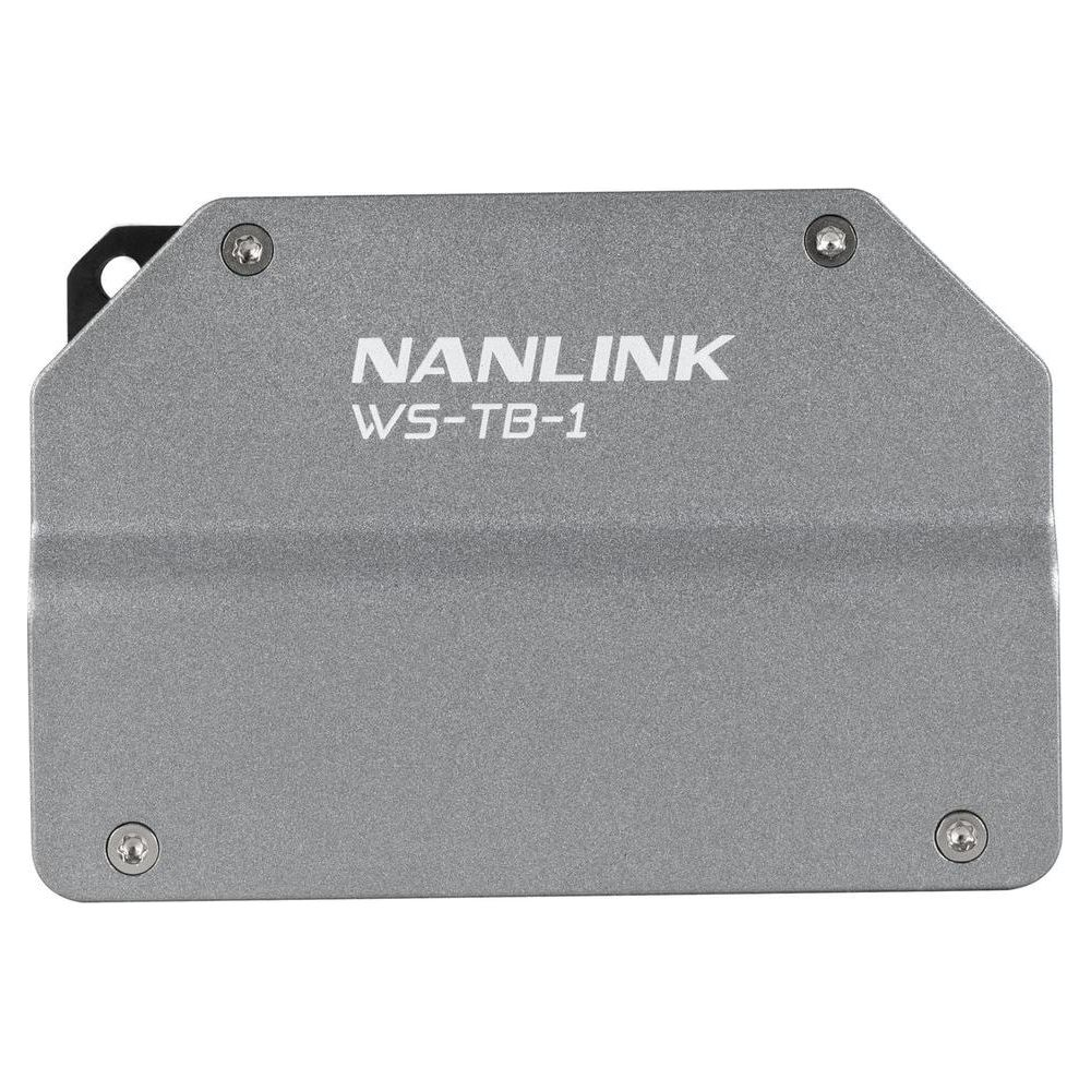 Appareil Nanlite WS-TB-1 gris avec vis et logo.