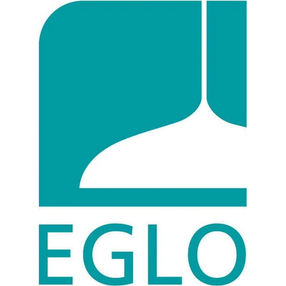 Le logo montre le mot EGLO en grandes lettres turquoise.