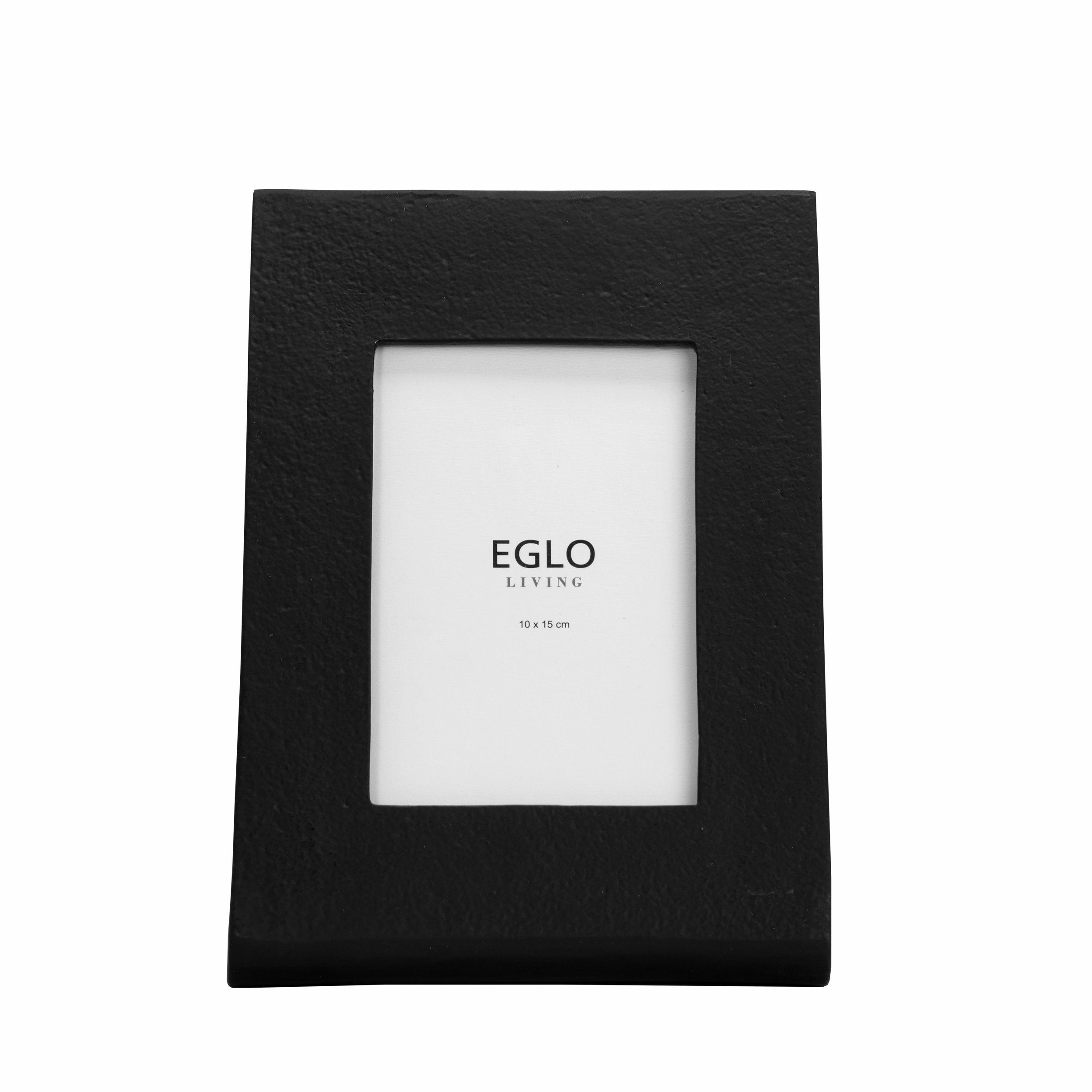 Cadre photo noir avec inscription EGLO LIVING 10 x 15 cm.