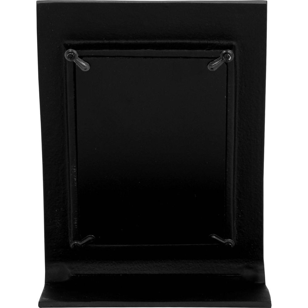 Un cadre photo noir avec des clips pour tenir une photo.