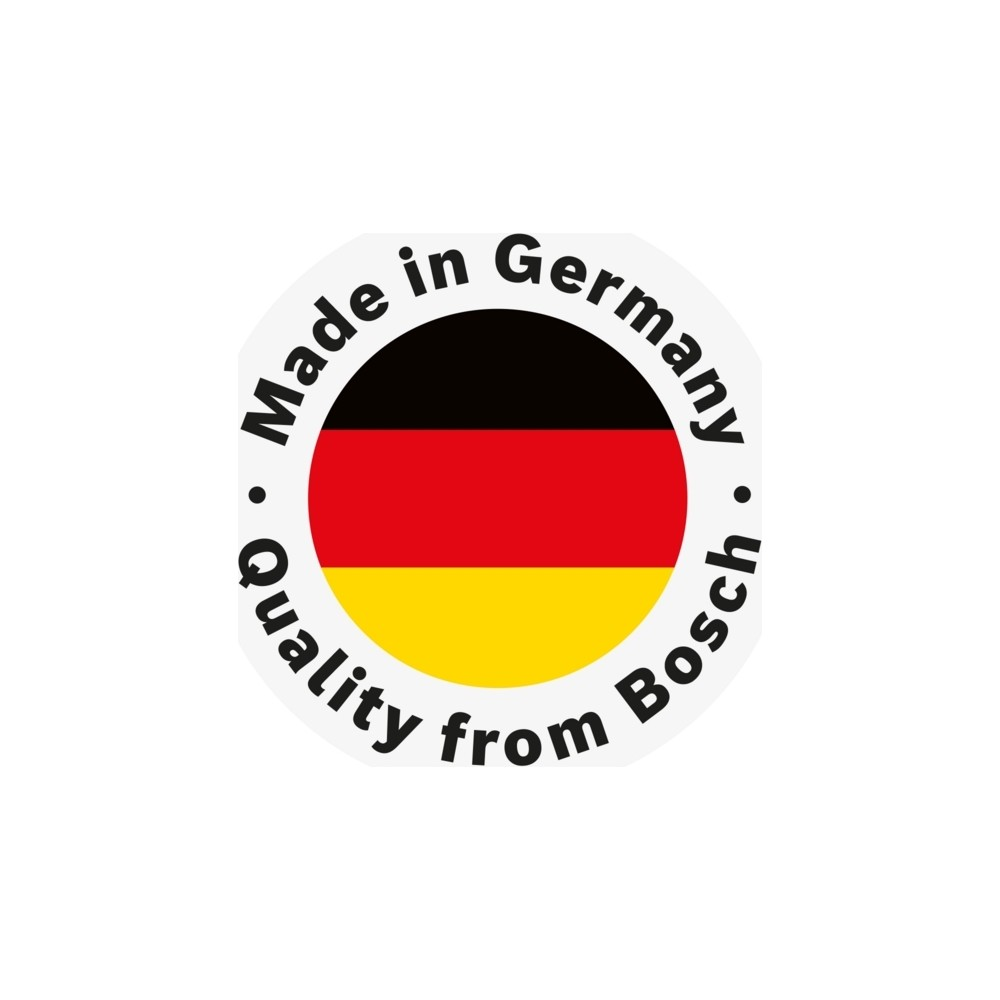 Bosch kalitesi, Almanya'da üretilmiştir. Alman bayrağı.