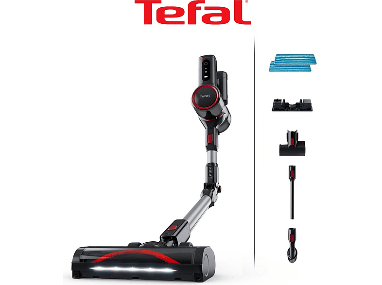 TEFAL TY6T90TR X Force Flex 8.60 Max Şarjlı Dikey Süpürge Siyah