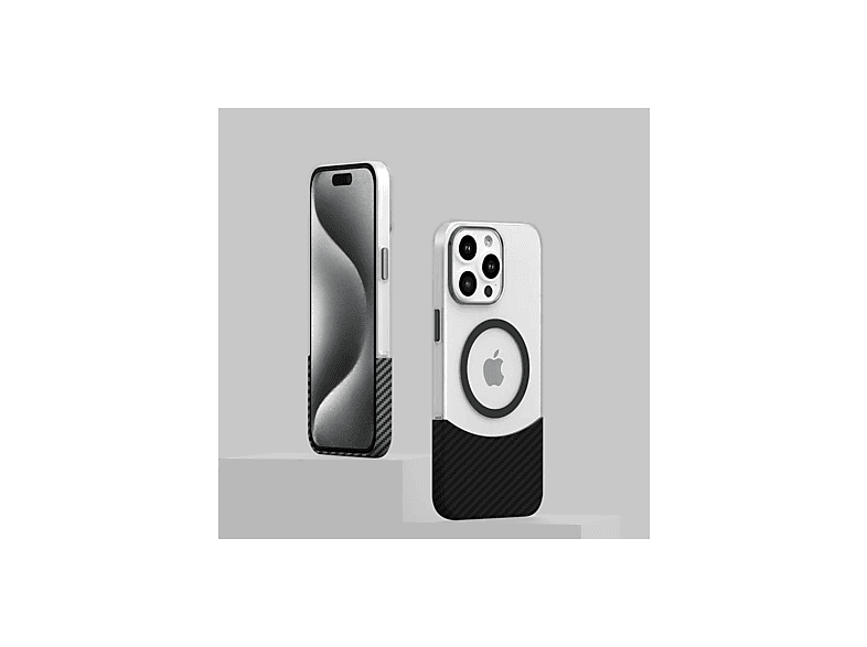 NEWFACE iPhone 16 Pro Uyumlu Carbon Puzzle Magsafe Kapak Telefon