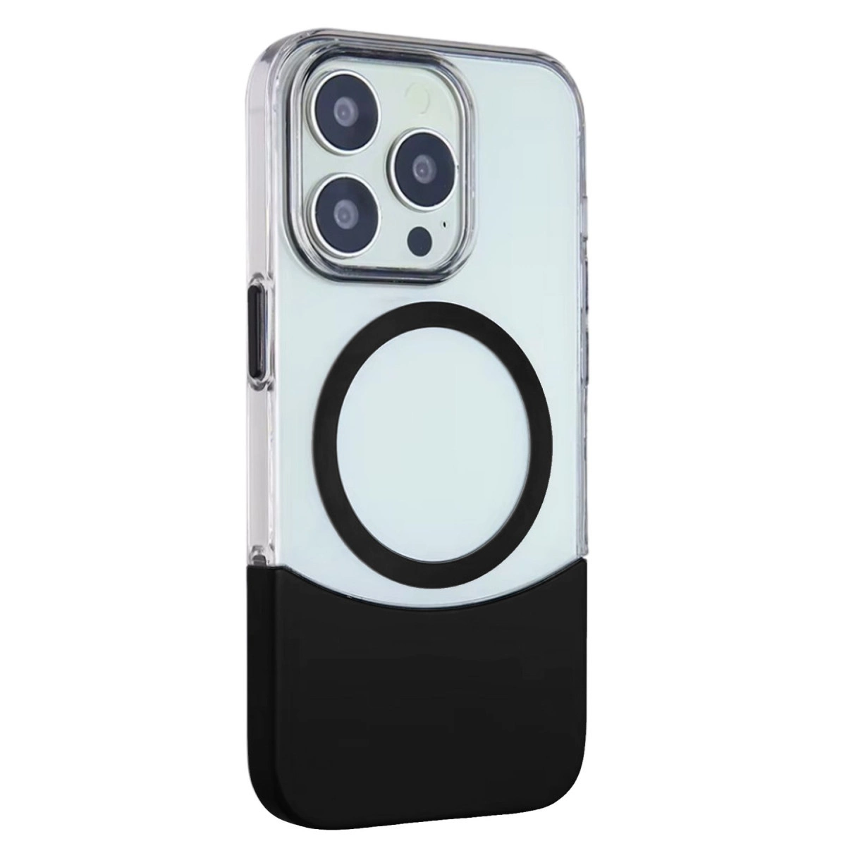 NEWFACE iPhone 14 Pro Max Uyumlu Pc Suit Magsafe Kapak Telefon Kılıfı Siyah