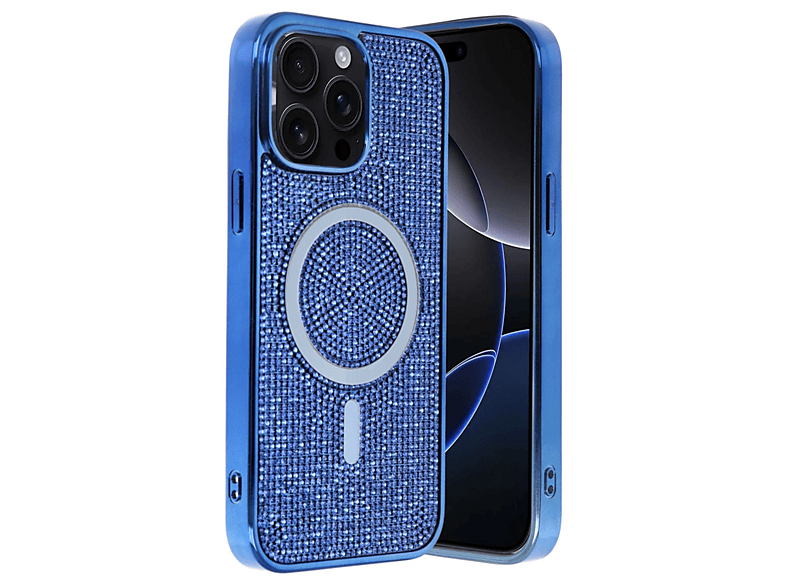 NEWFACE iPhone 15 Pro Max Uyumlu Helen Magsafe Kapak Telefon Kılıfı Lacivert