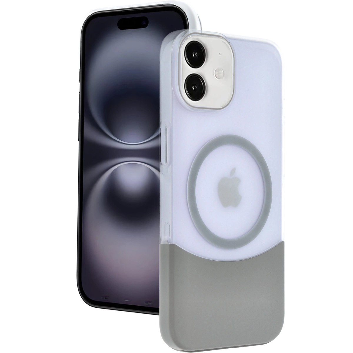 NEWFACE iPhone 11 Uyumlu Velar Magsafe Kapak Telefon Kılıfı Natural Grey