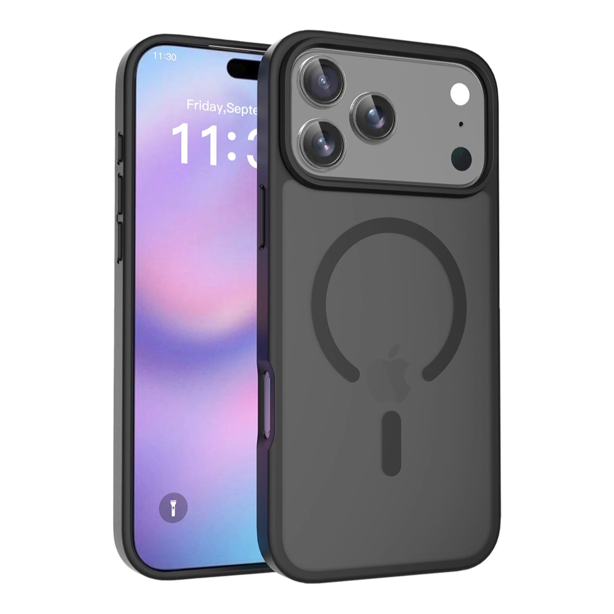 NEWFACE iPhone 17 Pro Max Uyumlu Jota Magsafe Kapak Telefon Kılıfı Siyah