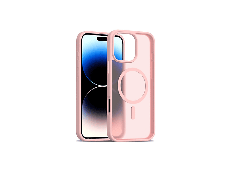 NEWFACE iPhone 16 Pro Max Uyumlu Jota Magsafe Kapak Telefon Kılıfı Pudra