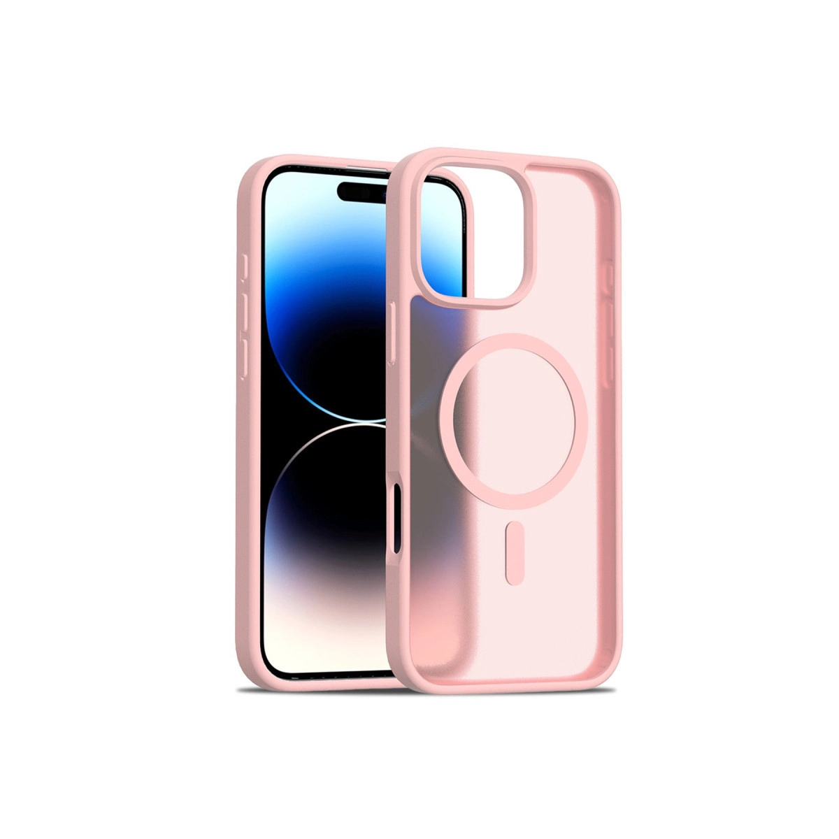 NEWFACE iPhone 16 Pro Uyumlu Jota Magsafe Kapak Telefon Kılıfı Pudra