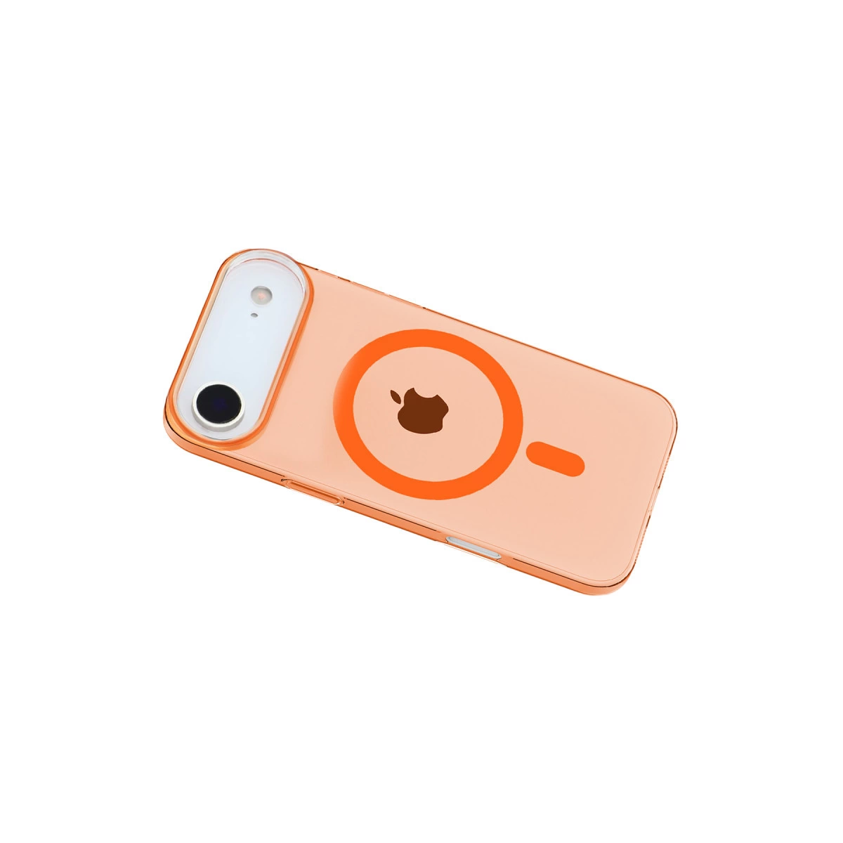 Kamera şeridi ve Apple logosu olan gül altın rengi iPhone.