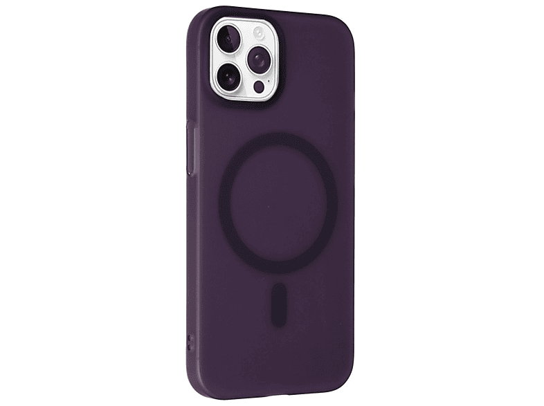 NEWFACE iPhone 15 Pro Uyumlu Tuna Pc Slim Magsafe Kapak Telefon Kılıfı Derin Mor