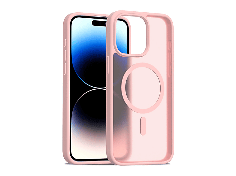 NEWFACE iPhone 14 Pro Max Uyumlu Jota Magsafe Kapak Telefon Kılıfı Pudra