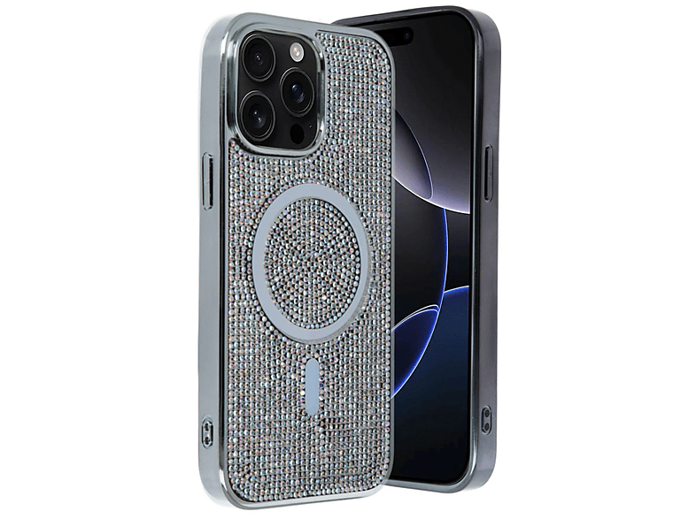 NEWFACE iPhone 15 Pro Max Uyumlu Helen Magsafe Kapak Telefon Kılıfı Rainbow