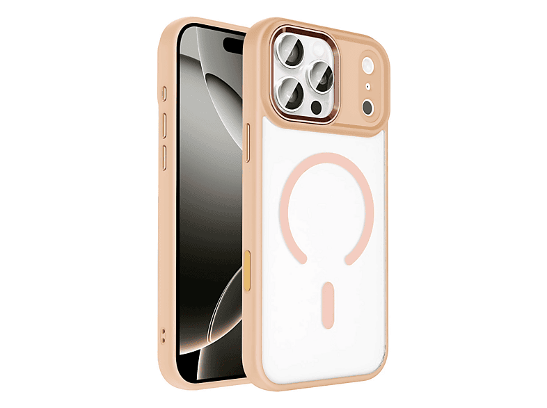 NEWFACE iPhone 17 Pro Max Uyumlu Terea Magsafe Kapak Telefon Kılıfı Pembe