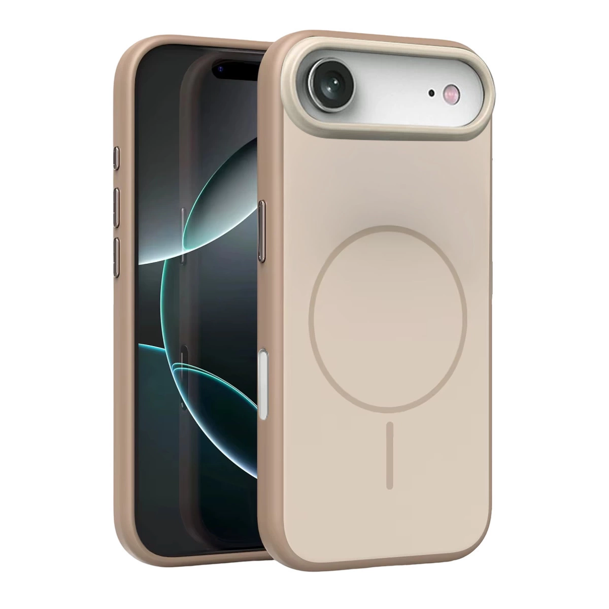 NEWFACE iPhone 17 Air Uyumlu Neva Magsafe Kapak Telefon Kılıfı Gold