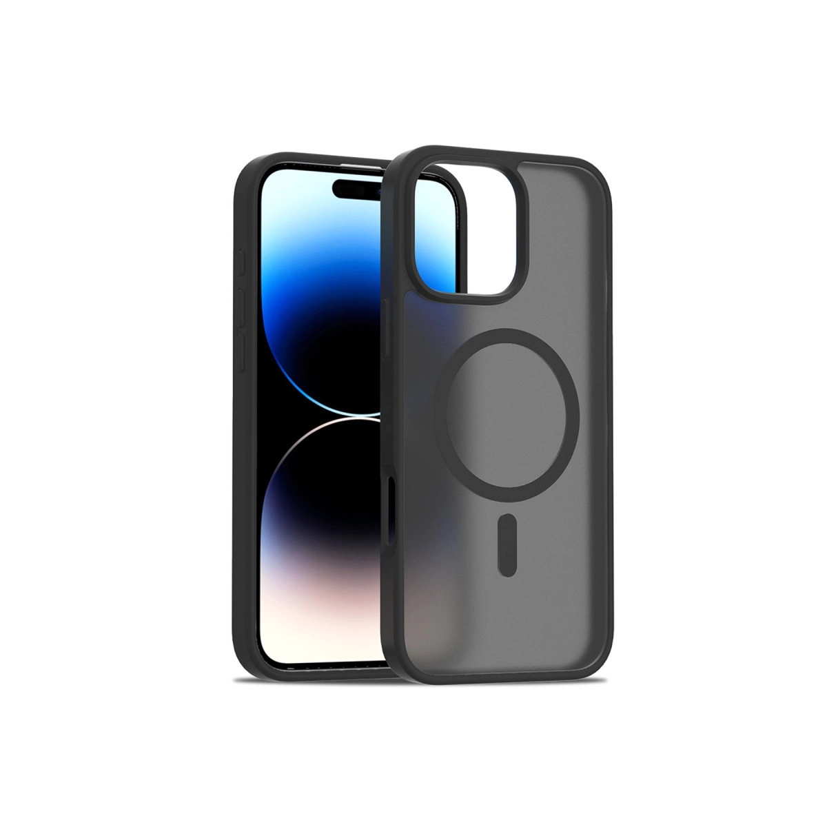 NEWFACE iPhone 16 Pro Max Uyumlu Jota Magsafe Kapak Telefon Kılıfı Siyah