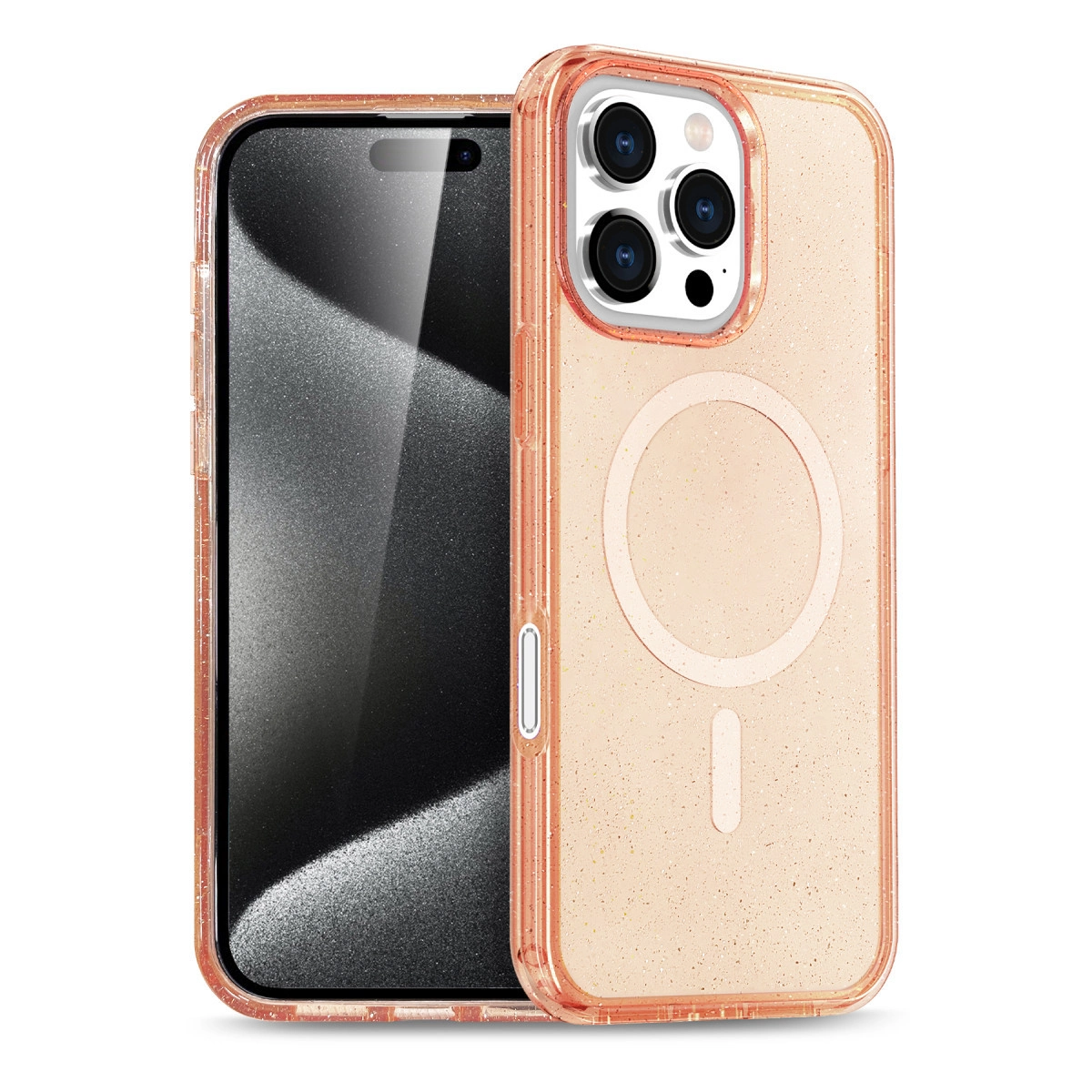 NEWFACE iPhone 16 Pro Max Uyumlu Magsafe Kapak Telefon Kılıfı Turuncu