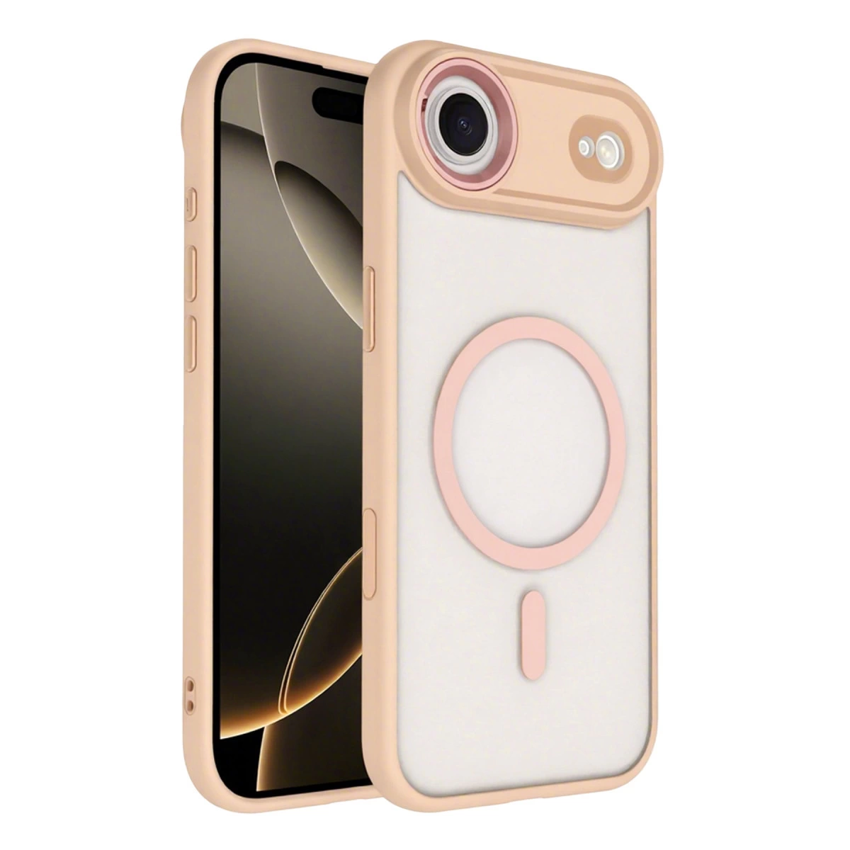 NEWFACE iPhone 17 Air Uyumlu Terea Magsafe Kapak Telefon Kılıfı Pembe