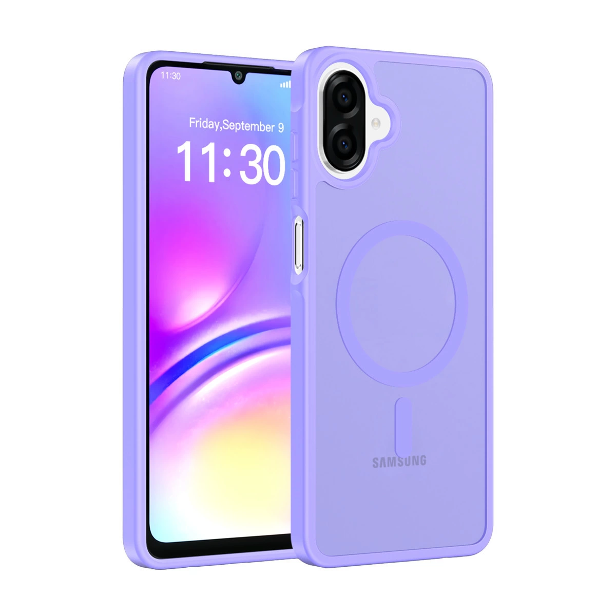NEWFACE Samsung Galaxy A07 Uyumlu Jota Magsafe Kapak Telefon Kılıfı Lila