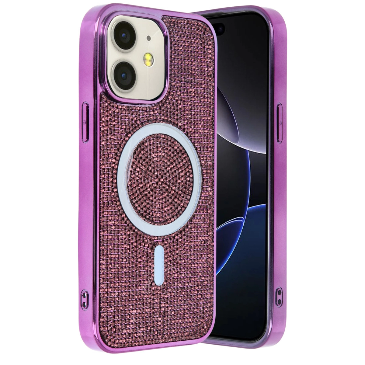NEWFACE iPhone 11 Uyumlu Helen Magsafe Kapak Telefon Kılıfı Derin Mor